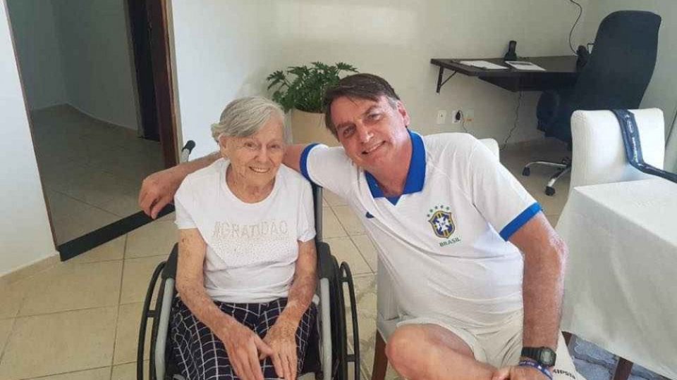 Morre Olinda Bolsonaro, mãe do Presidente Bolsonaro, aos 94 anos
