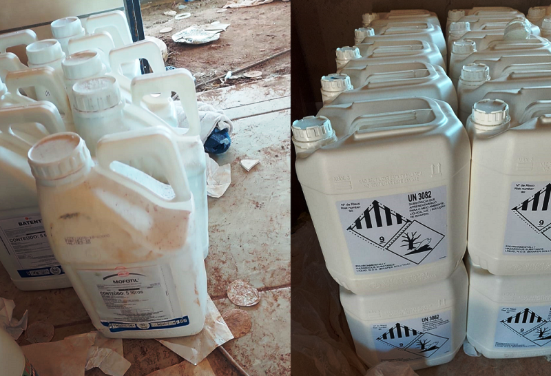 Polícia Civil apreende mais de 200 galões e quase 500 frascos de agrotóxicos falsificados