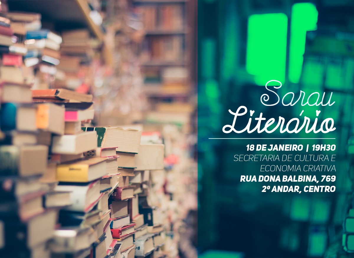 Primeiro Sarau Literário de 2022 acontece nesta terça-feira