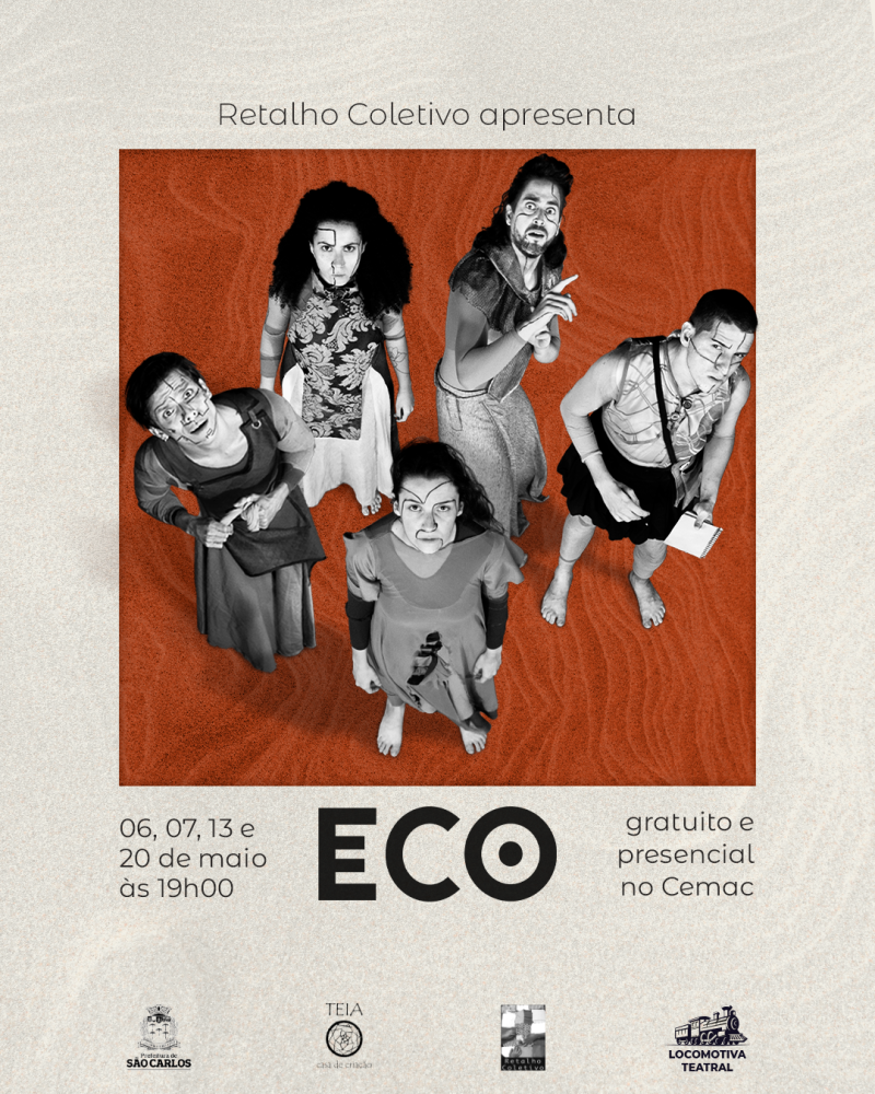 Locomotiva Teatral traz estreia gratuita do espetáculo ECO neste final de semana em São Carlos